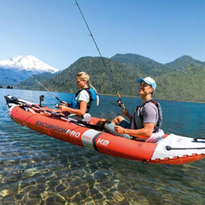Intex 68309 Excursion Pro K2 Çift Kişilik Şişme Kano Set (180 kg)
